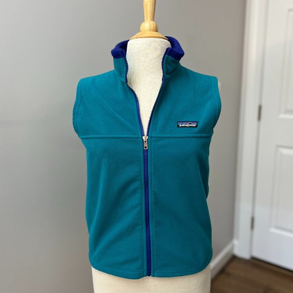 Patagonia Synchilla Teal Vest Sz M (10)